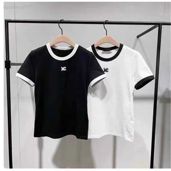 2023 new spring/summer style contrast round neck slim fit short sleeve t-shirt mbc1tee018, White
2023 new spring/summer style contrast round neck slim fit short sleeve t-shirt mbc1tee018, White