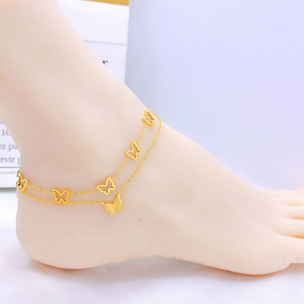 fashion double layer anklet chain butterfly women foot chain summer beach accessories - pretty gift for girl, Red;blue
fashion double layer anklet chain butterfly women foot chain summer beach accessories - pretty gift for girl, Red;blue