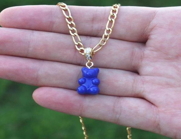 pendant necklaces gummy bear charm necklace crystal jewelry hip hop figaro chain zircon choker cute resin bears for women gift44234553484, Silver
pendant necklaces gummy bear charm necklace crystal jewelry hip hop figaro chain zircon choker cute resin bears for women gift44234553484, Silver