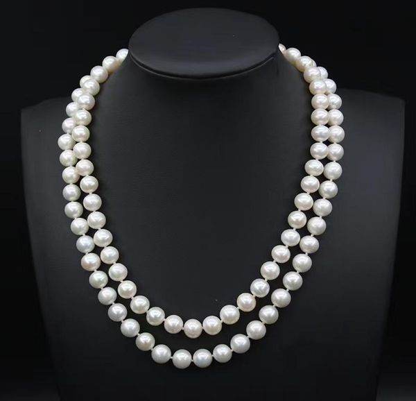 double layer pearl necklace s925 buckle 89mm natural freshwater pearl jewelry for women is simple and elegant attend parties wedd8366265, Silver
double layer pearl necklace s925 buckle 89mm natural freshwater pearl jewelry for women is simple and elegant attend parties wedd8366265, Silver
