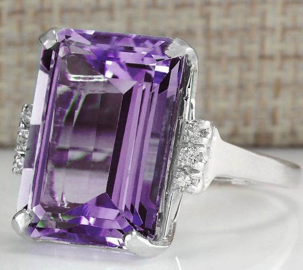 fashion square purple cubic zirconia women039s engagement ring simple white gold filled party anniversary jewellery ring8345921, Silver
fashion square purple cubic zirconia women039s engagement ring simple white gold filled party anniversary jewellery ring8345921, Silver