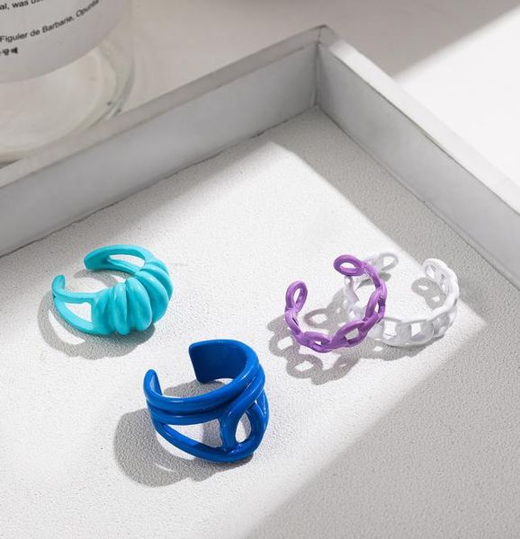 trendy colorful droping oil geometric ring handpainted irregular open rings for women party jewelry3269269, Silver 
trendy colorful droping oil geometric ring handpainted irregular open rings for women party jewelry3269269, Silver