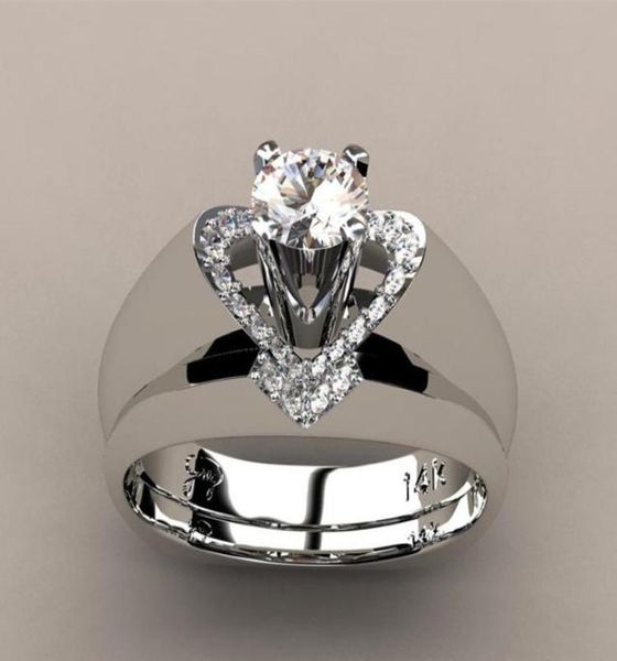 new creative heartshaped diamond ring female european and american fashion generous engagement ring set ring whole6857075, Silver
new creative heartshaped diamond ring female european and american fashion generous engagement ring set ring whole6857075, Silver