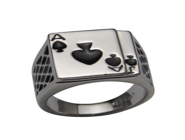 2014 cool men039s jewelry chunky 18k white gold plated black enamel spades poker ring men2458986, Silver
2014 cool men039s jewelry chunky 18k white gold plated black enamel spades poker ring men2458986, Silver