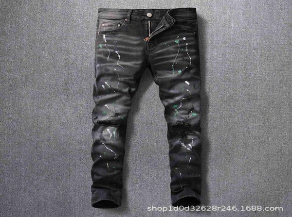 amirs men jeans amirs street fashion men039s jeans with holes painted old black grey slim fit punk hip hop men039s pants hip1820371, Blue
amirs men jeans amirs street fashion men039s jeans with holes painted old black grey slim fit punk hip hop men039s pants hip1820371, Blue