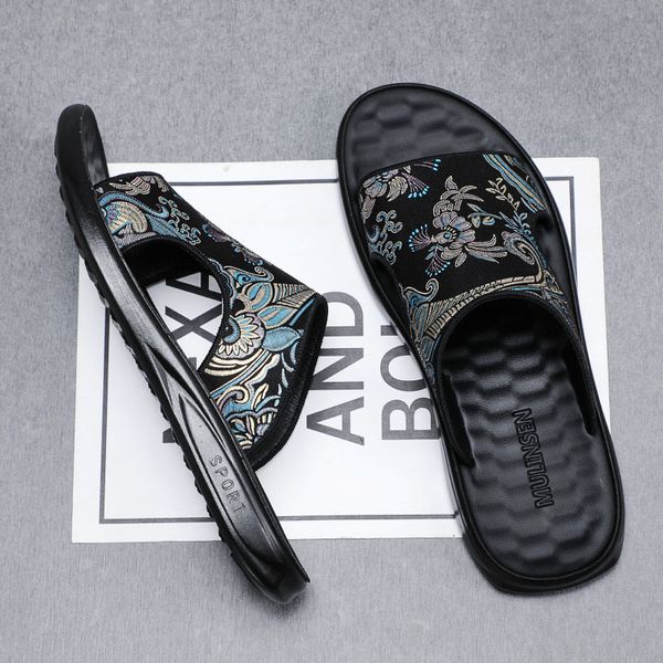 slippers 2023 summer shoes for men sandals trend flowers print slipper comfortable flip flops cool beach 230711, Black
slippers 2023 summer shoes for men sandals trend flowers print slipper comfortable flip flops cool beach 230711, Black