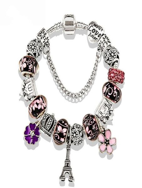 european charm bead eiffel tower bracelet pendant silver plated bracelet suitable for p style bracelet jewelry1650336, Black
european charm bead eiffel tower bracelet pendant silver plated bracelet suitable for p style bracelet jewelry1650336, Black