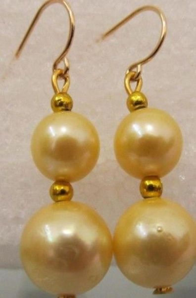 fine pearl jewelry pair south sea genuine round 10mm golden loose pearl earring 14k3012369, Silver
fine pearl jewelry pair south sea genuine round 10mm golden loose pearl earring 14k3012369, Silver