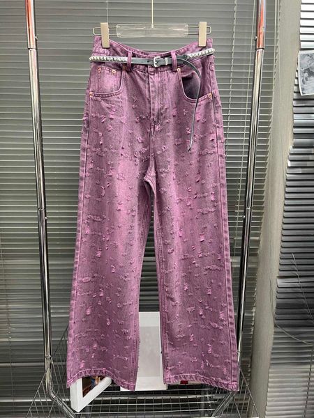 fashion purple jeans women straight leg pant cool street style distressed embroidery pockets leather belt straight-legged pants designer jea, Blue
fashion purple jeans women straight leg pant cool street style distressed embroidery pockets leather belt straight-legged pants designer jea, Blue