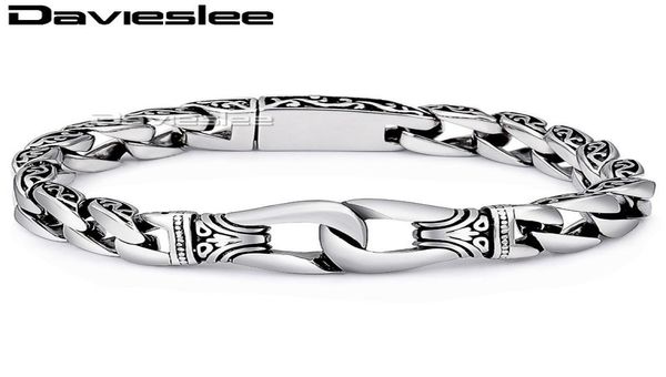 davieslee mens bracelet chain 316l stainless steel punk bracelets for men curved silver color curb chains cuban link 15mm lhb10 j11638568, Golden;silver
davieslee mens bracelet chain 316l stainless steel punk bracelets for men curved silver color curb chains cuban link 15mm lhb10 j11638568, Golden;silver