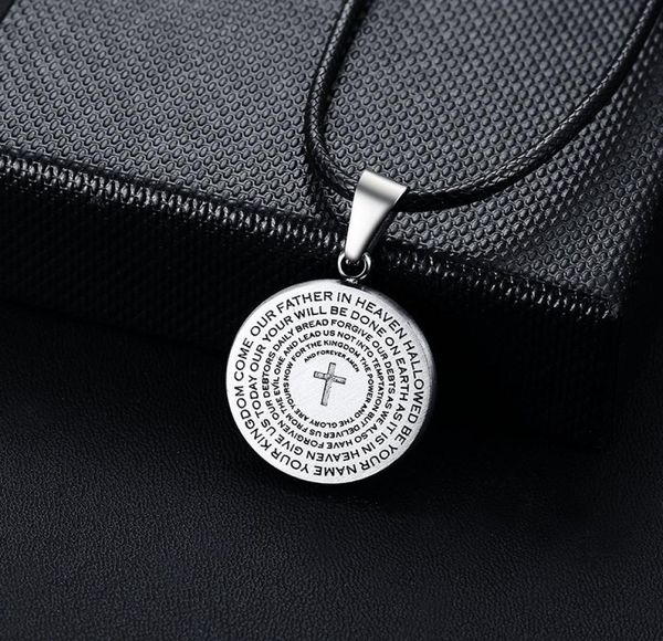 modyle 2020 new leather chain silver color cross prayer pendant necklace for man the 039s prayer catholic jewelry whole1188510
modyle 2020 new leather chain silver color cross prayer pendant necklace for man the 039s prayer catholic jewelry whole1188510
