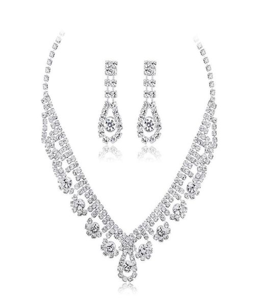 necklace earrings set wedding silver color rhinestone crystal bridal jewelry sets for women2678884
necklace earrings set wedding silver color rhinestone crystal bridal jewelry sets for women2678884