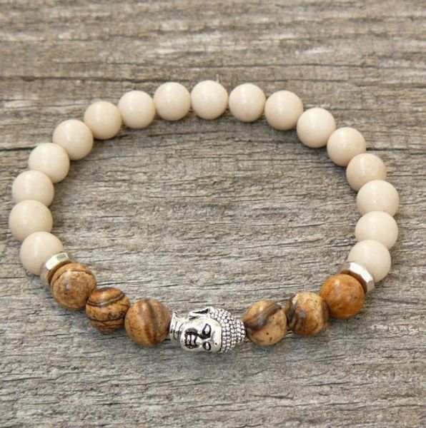 sn0232 new silver buddha wrap men bracelet buddha jasper bracelet buddha jewelry yoga stretch bracelet8452790, Black
sn0232 new silver buddha wrap men bracelet buddha jasper bracelet buddha jewelry yoga stretch bracelet8452790, Black