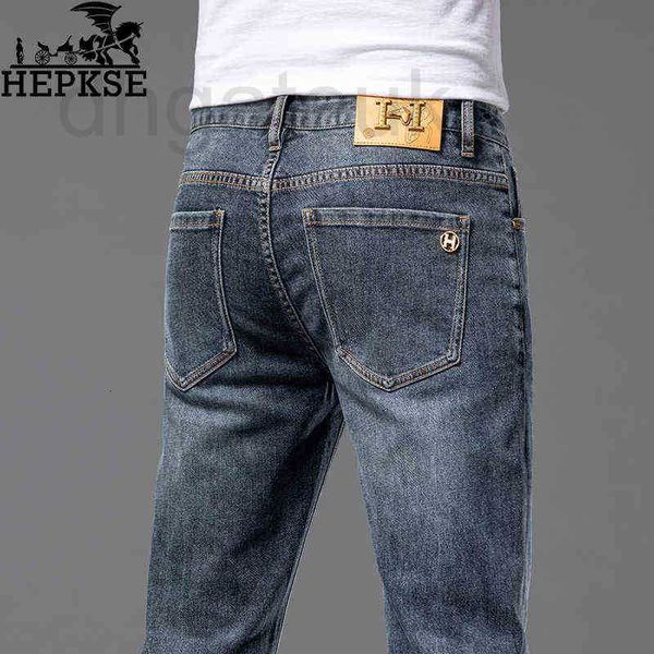 men's jeans designer family h light luxury fashion brand high-end comfortable leisure breathable elastic straight tube long pants sprin, Blue
men's jeans designer family h light luxury fashion brand high-end comfortable leisure breathable elastic straight tube long pants sprin, Blue