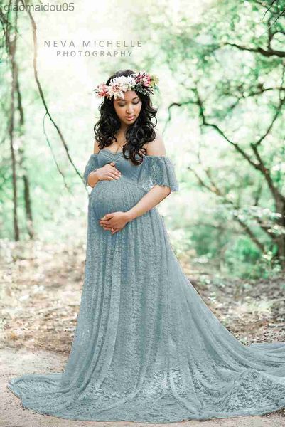one piece nursing dress lace dress for women maternity pregnancy dresses holiday mom's gift dress for nursing l230712, White