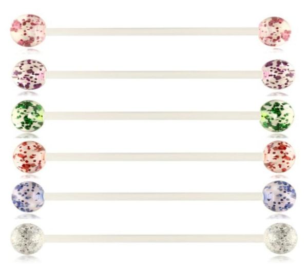 14 gauge acrylic uv industrial barbell piercing cartilage earring helix conch ear tragus stud body jewelry mix 6 colors2402746, Silver
14 gauge acrylic uv industrial barbell piercing cartilage earring helix conch ear tragus stud body jewelry mix 6 colors2402746, Silver