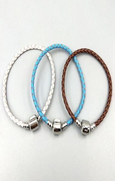 m 20cm authentic 925 sterling silver clasp bead original stamp woven leather bracelet fits charms bracelet diy fashion jewelry7446878, Golden;silver
m 20cm authentic 925 sterling silver clasp bead original stamp woven leather bracelet fits charms bracelet diy fashion jewelry7446878, Golden;silver