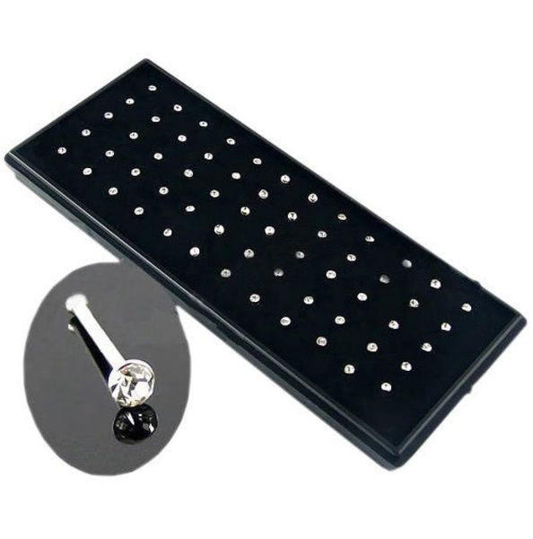 crystal nose ring set 60pcspack stainless steel jewelry women girl surgical steel nose piercing crystal nose stud body jewelry9791800, Silver
crystal nose ring set 60pcspack stainless steel jewelry women girl surgical steel nose piercing crystal nose stud body jewelry9791800, Silver
