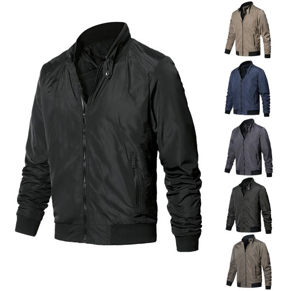 designer men's casual jacket spring and autumn solid color sports men's outdoor windproof quick drying coat asian size m-xxxxxl, Black;brown
designer men's casual jacket spring and autumn solid color sports men's outdoor windproof quick drying coat asian size m-xxxxxl, Black;brown