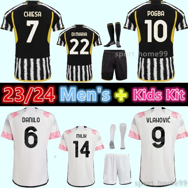 new 23 24 pogba juventus soccer jersey di maria vlahovic 2023 2024 kean chiesa mckennie bonucci home away football shirt men kids kit unifor, Black
new 23 24 pogba juventus soccer jersey di maria vlahovic 2023 2024 kean chiesa mckennie bonucci home away football shirt men kids kit unifor, Black