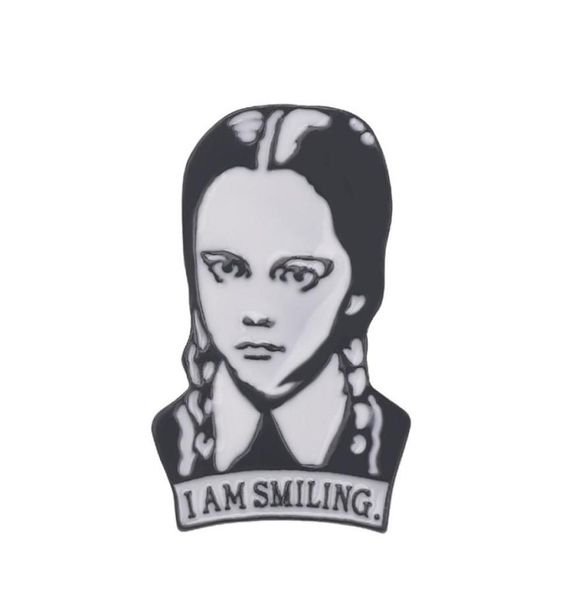 adams family brooch wednesday enamel pin i am smiling hard lapel pins figure girl broche jewelry accessories gift9223955, Gray
adams family brooch wednesday enamel pin i am smiling hard lapel pins figure girl broche jewelry accessories gift9223955, Gray