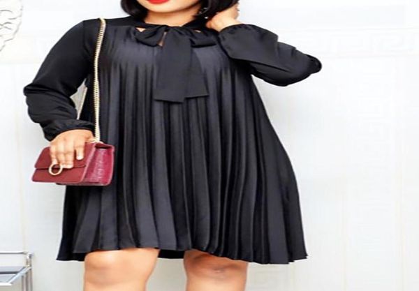 plus size pleated dresses with bowtie long lantern sleeves knee length women fashion summer autumn female african vestidos new mx27626790, Black;pink
plus size pleated dresses with bowtie long lantern sleeves knee length women fashion summer autumn female african vestidos new mx27626790, Black;pink