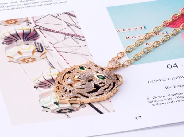 high edition full diamonds paved leopard tiger head pendant necklace women girls cubic zirconia titanium steel wedding jewelry col9708108, Silver
high edition full diamonds paved leopard tiger head pendant necklace women girls cubic zirconia titanium steel wedding jewelry col9708108, Silver