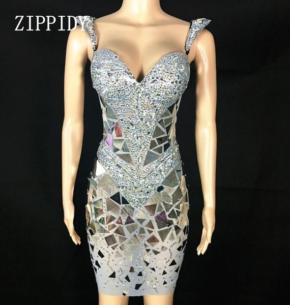 shining silver sequins rhine dress women birthday bright costume prom celebrate bling mirrors dresses evening outfit y192300654, Black;pink
shining silver sequins rhine dress women birthday bright costume prom celebrate bling mirrors dresses evening outfit y192300654, Black;pink