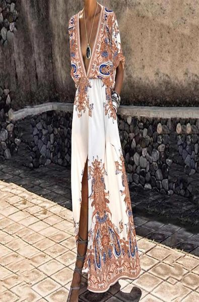 casual dresses vintage pattern printed boho long dress women deep v neck split maxi summer short sleeve pocket beach vestido7934750, Black;gray
casual dresses vintage pattern printed boho long dress women deep v neck split maxi summer short sleeve pocket beach vestido7934750, Black;gray