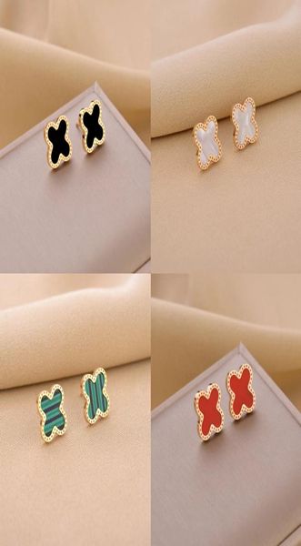 women leaf studs 18k rose gold plated titanium steel earrings fashion design shell flower jewelry gifts black green white red leav2985662, Golden;silver 
women leaf studs 18k rose gold plated titanium steel earrings fashion design shell flower jewelry gifts black green white red leav2985662, Golden;silver