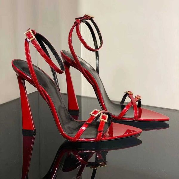lady sandals spring/summer new lace up high heel slip-on women's pointed heels thin red 230626, Black
lady sandals spring/summer new lace up high heel slip-on women's pointed heels thin red 230626, Black