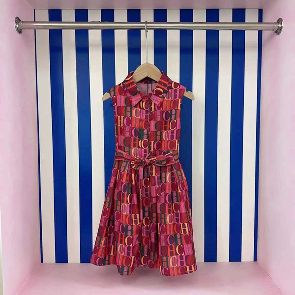 girl's dresses 2023 designer baby girls dresses summer kids clothes fashion elegant lapel sleeveless dress party ball gown child girl c, Red;yellow
girl's dresses 2023 designer baby girls dresses summer kids clothes fashion elegant lapel sleeveless dress party ball gown child girl c, Red;yellow