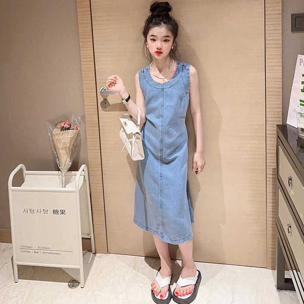girl's dresses girls blue drawstring backless denim dress thin summer 2023 new hollow out design vest dress for kids 8 10 years child c, Red;yellow
girl's dresses girls blue drawstring backless denim dress thin summer 2023 new hollow out design vest dress for kids 8 10 years child c, Red;yellow