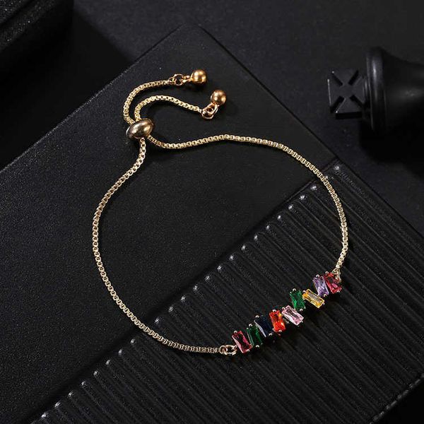 3mm rainbow multicolored baguette cubic zirconia tennis bracelet new slider adjustable crystal wedding bridal chain bracelets bangle for wom, Black
3mm rainbow multicolored baguette cubic zirconia tennis bracelet new slider adjustable crystal wedding bridal chain bracelets bangle for wom, Black