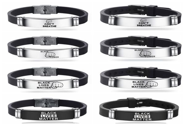 stainless steel silicone punk bracelet for men black lives matter i can039t breathe bracelet adjustable trendy wristband bracel9606290
stainless steel silicone punk bracelet for men black lives matter i can039t breathe bracelet adjustable trendy wristband bracel9606290