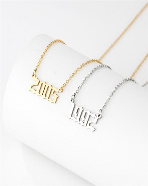old english number necklace stainless steel chain necklace birthday gift personalized birth year necklaces for women7093553, Silver
old english number necklace stainless steel chain necklace birthday gift personalized birth year necklaces for women7093553, Silver