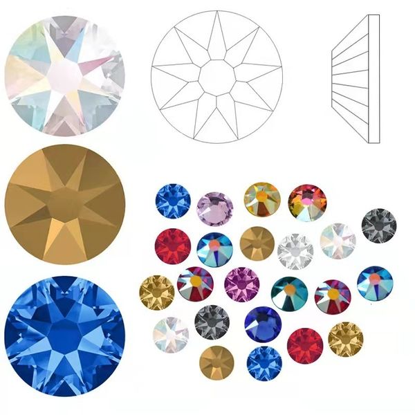 nail art decorations 2088 flatback ss16 1440pcsbag diy nails s decoration manicure non fix 3d crystal stones gems for dressshoes 230712, Silver;gold
nail art decorations 2088 flatback ss16 1440pcsbag diy nails s decoration manicure non fix 3d crystal stones gems for dressshoes 230712, Silver;gold