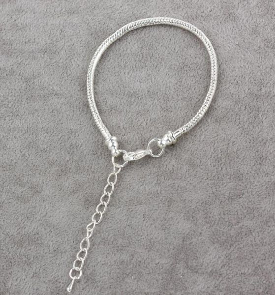 classic diy 925 silver plating chain bracelets fit europen charms beads lobster clasp bangles accessories jewelry 50pcs1658001, Black
classic diy 925 silver plating chain bracelets fit europen charms beads lobster clasp bangles accessories jewelry 50pcs1658001, Black