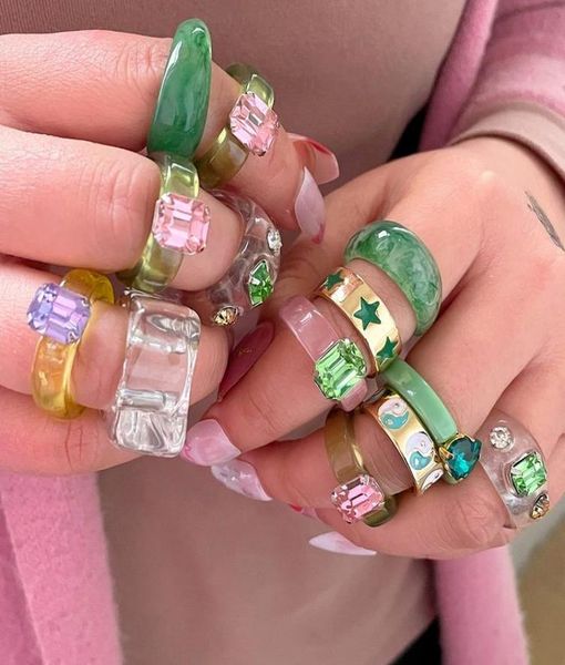 cluster rings geometry irregular round resin ring set for women colorful rhinestone chunky acrylic fashion wedding jewelry gifts7603391, Golden;silver
cluster rings geometry irregular round resin ring set for women colorful rhinestone chunky acrylic fashion wedding jewelry gifts7603391, Golden;silver
