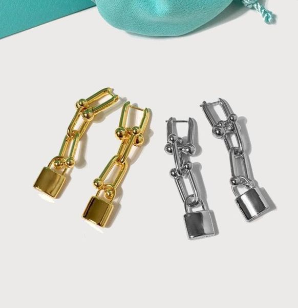stud pure 925 sterling silver jewelry for women long drop lock earrings luxcy party fine costume gold color6325377, Golden;silver
stud pure 925 sterling silver jewelry for women long drop lock earrings luxcy party fine costume gold color6325377, Golden;silver