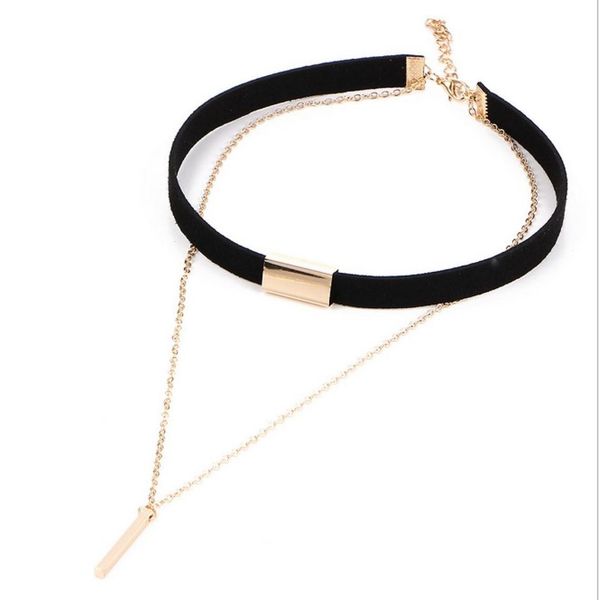 summer fashion style vintage jewelry gold chain double bar pendants leather collar chokers necklace for women gifts hz7591696, Golden;silver
summer fashion style vintage jewelry gold chain double bar pendants leather collar chokers necklace for women gifts hz7591696, Golden;silver