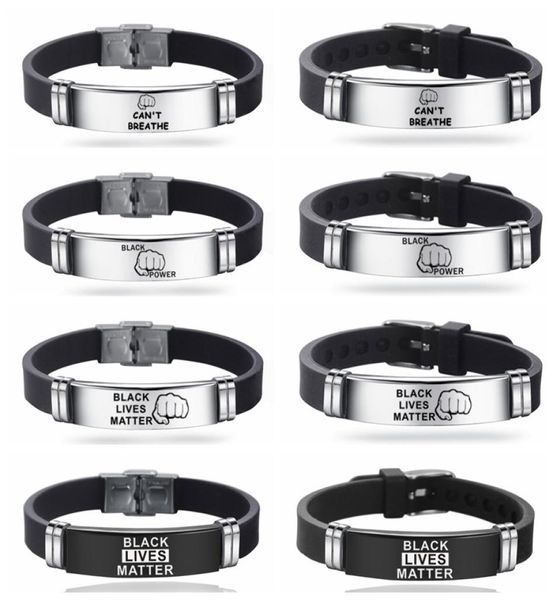 stainless steel silicone punk bracelet for men black lives matter i can039t breathe bracelet adjustable trendy wristband bracel9810411
stainless steel silicone punk bracelet for men black lives matter i can039t breathe bracelet adjustable trendy wristband bracel9810411