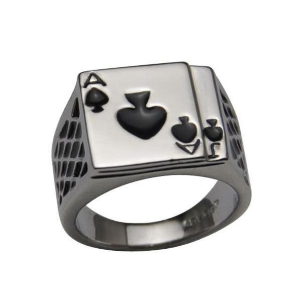 2014 cool men039s jewelry chunky 18k white gold plated black enamel spades poker ring men3576570, Silver
2014 cool men039s jewelry chunky 18k white gold plated black enamel spades poker ring men3576570, Silver