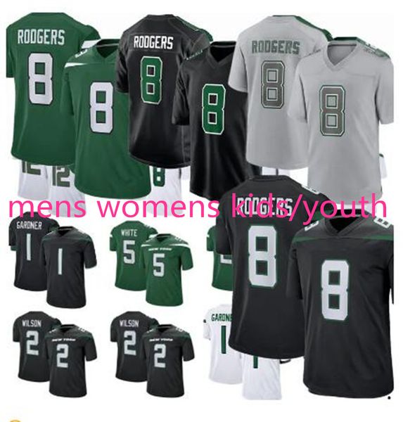 8 aaron rodgers jersey custom new yorks ahmad sauce gardner garrett wilson jets zach wilson breece hall allen lazard joe namath corey davis, White
8 aaron rodgers jersey custom new yorks ahmad sauce gardner garrett wilson jets zach wilson breece hall allen lazard joe namath corey davis, White