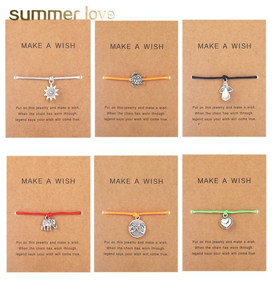 handmade 5 color wax rope braided charm bracelet for women men elephant life of tree friendship love turtle pendant bracelet with 5386100, Golden;silver
handmade 5 color wax rope braided charm bracelet for women men elephant life of tree friendship love turtle pendant bracelet with 5386100, Golden;silver