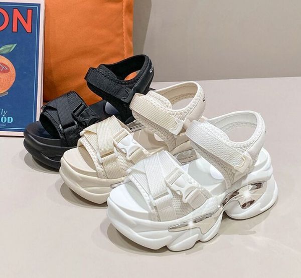 wedges sandals for women summer roman fashion pleated thick bottom buckle beach shoes sandalias con plataforma mujer, Black
wedges sandals for women summer roman fashion pleated thick bottom buckle beach shoes sandalias con plataforma mujer, Black