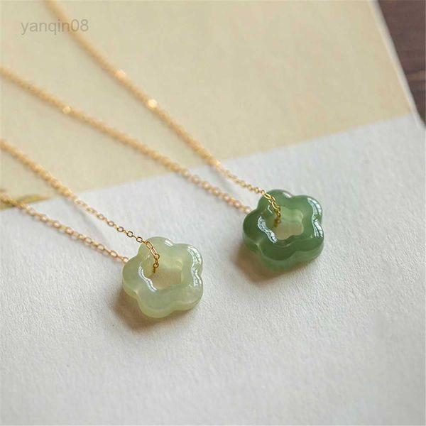 pendant necklaces natural hetian jade plum blossom pendant necklace 925 sterling silver electroplated gold clavicle chain hollow exquisite j
pendant necklaces natural hetian jade plum blossom pendant necklace 925 sterling silver electroplated gold clavicle chain hollow exquisite j