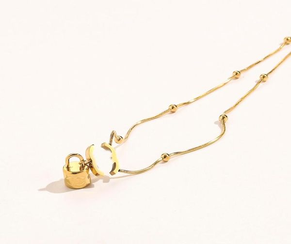 luxury brand designer pendants necklaces never fading 14k gold plated stainless steel letter choker pendant necklace beads chain j8614050, Silver
luxury brand designer pendants necklaces never fading 14k gold plated stainless steel letter choker pendant necklace beads chain j8614050, Silver