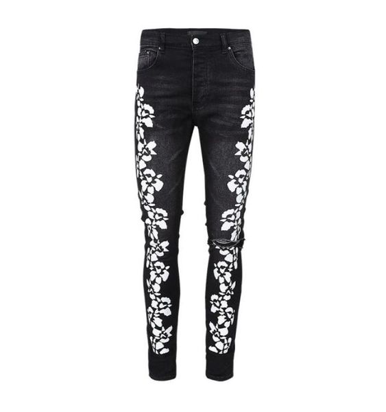 man jeans black flower print skinny vintage mens hip hop high street denim fit straight leg with hole stretch summer 2022 pants ca5191070, Blue
man jeans black flower print skinny vintage mens hip hop high street denim fit straight leg with hole stretch summer 2022 pants ca5191070, Blue
