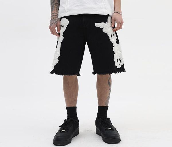 embroidery blue black jeans shorts for men pockets retro ripped casual denim knee length pants oversized6214955
embroidery blue black jeans shorts for men pockets retro ripped casual denim knee length pants oversized6214955